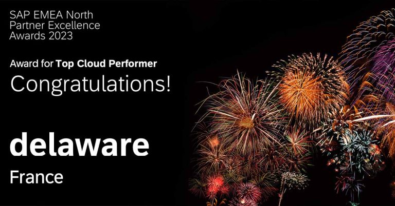 delaware décroche 4 distinctions aux SAP EMEA North Partner Excellence Awards 2023