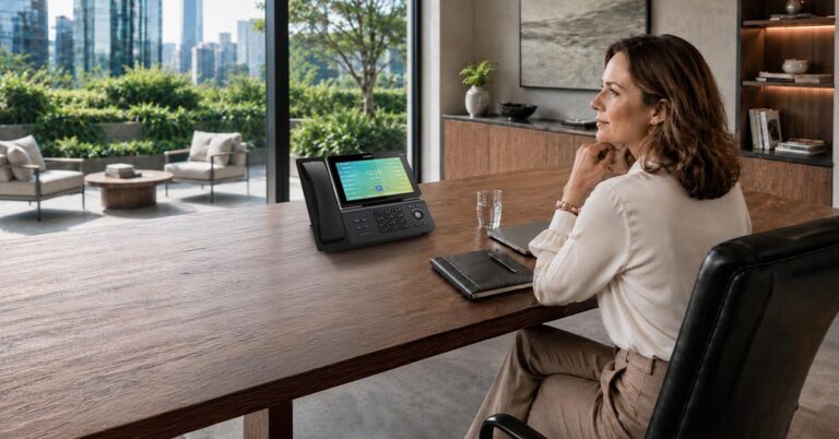 Snom D895M combine écran tactile 8 pouces et combiné DECT intégré